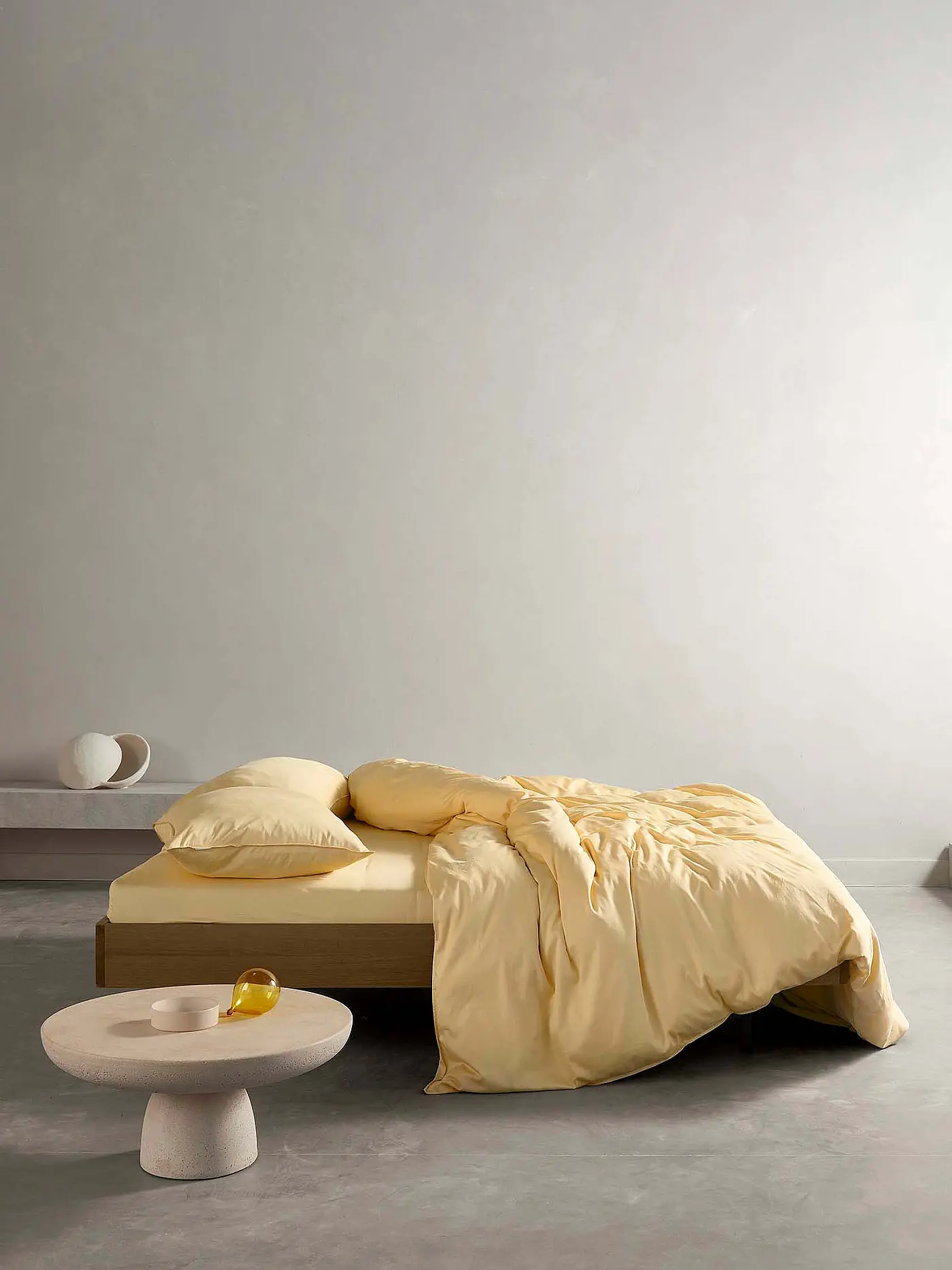 ESSENZA | Satin Bettwäsche MINTE 70x90cm / 140x200cm Yellow Straw | 